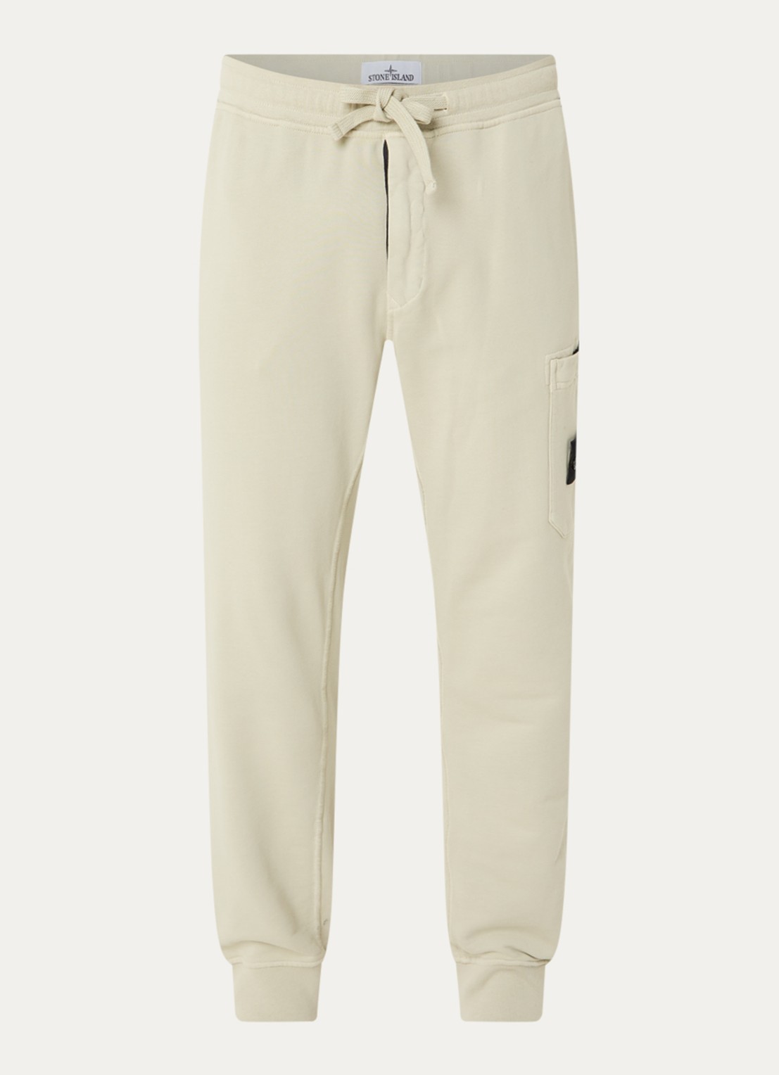 Stone Island S0051 tapered fit joggingbroek met steekzakken - voorkant lindegroen