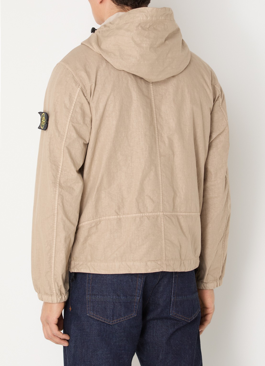 Stone Island S0069 Jack met capuchon en ritszakken - achterkant 3 beige