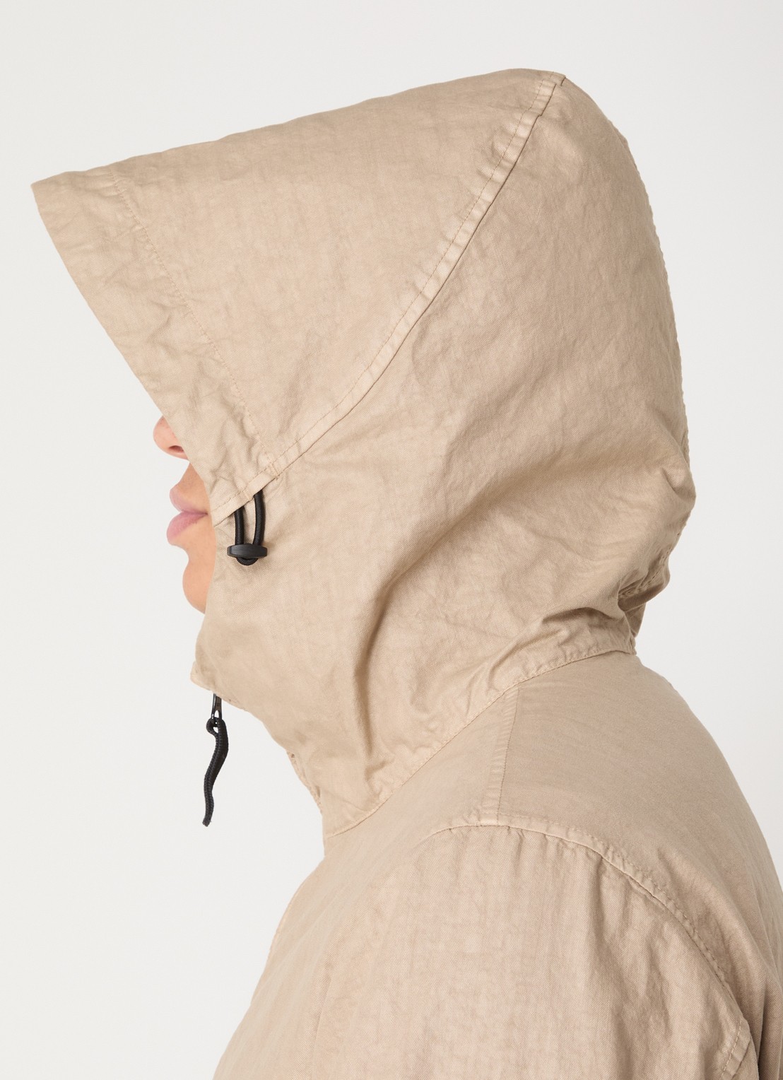 Stone Island S0069 Jack met capuchon en ritszakken - detail 6 beige
