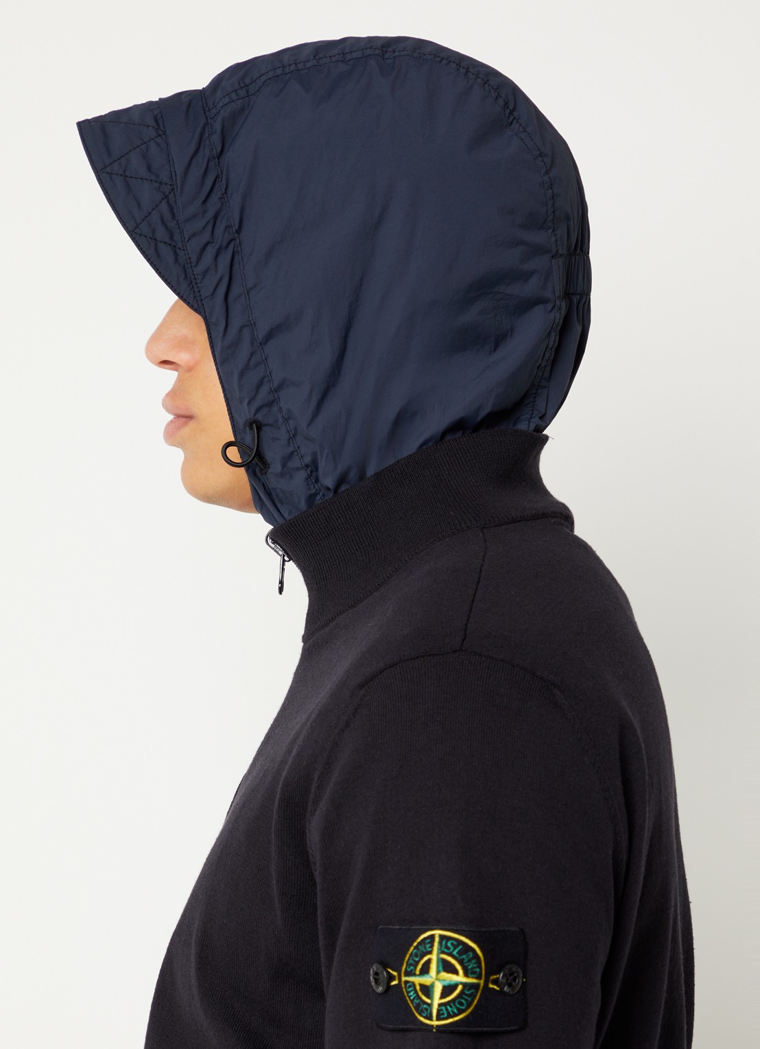 Stone Island S00B9 reversible jack met steekzakken - detail 3 donkerblauw
