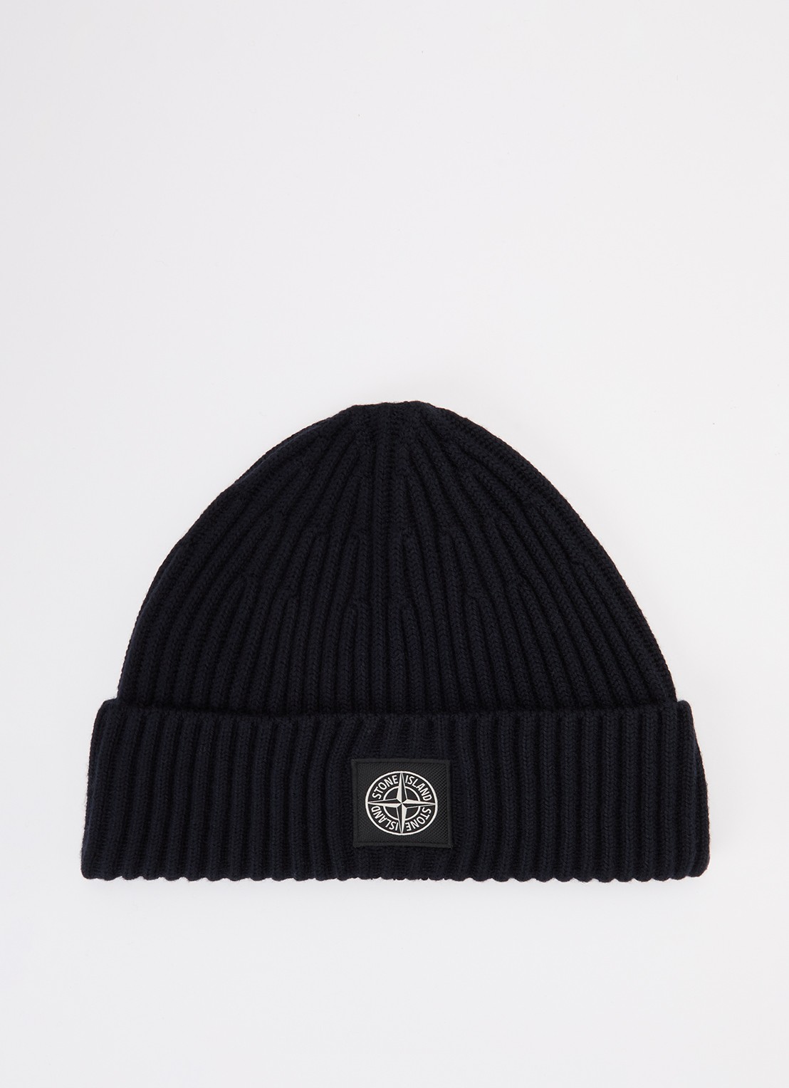 Stone Island S00C3 muts van scheerwol - voorkant donkerblauw