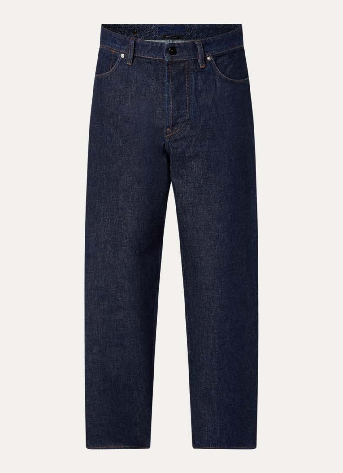 Stone Island S00J7 loose fit jeans met donkere wassing - voorkant 5 indigo
