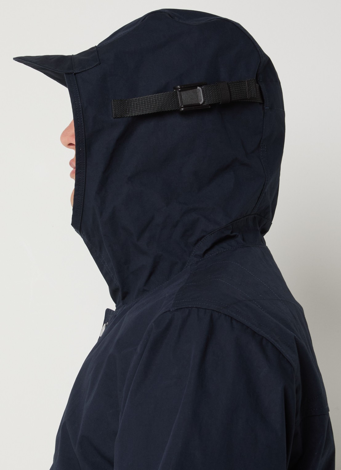 Stone Island S00X1 Marina jack met logo en capuchon - detail 2 donkerblauw
