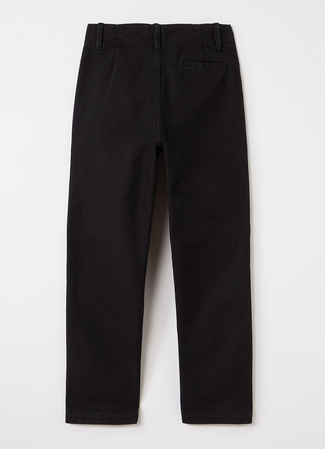Stone Island S01014 straight fit cargobroek met logo - voorkant 3 zwart