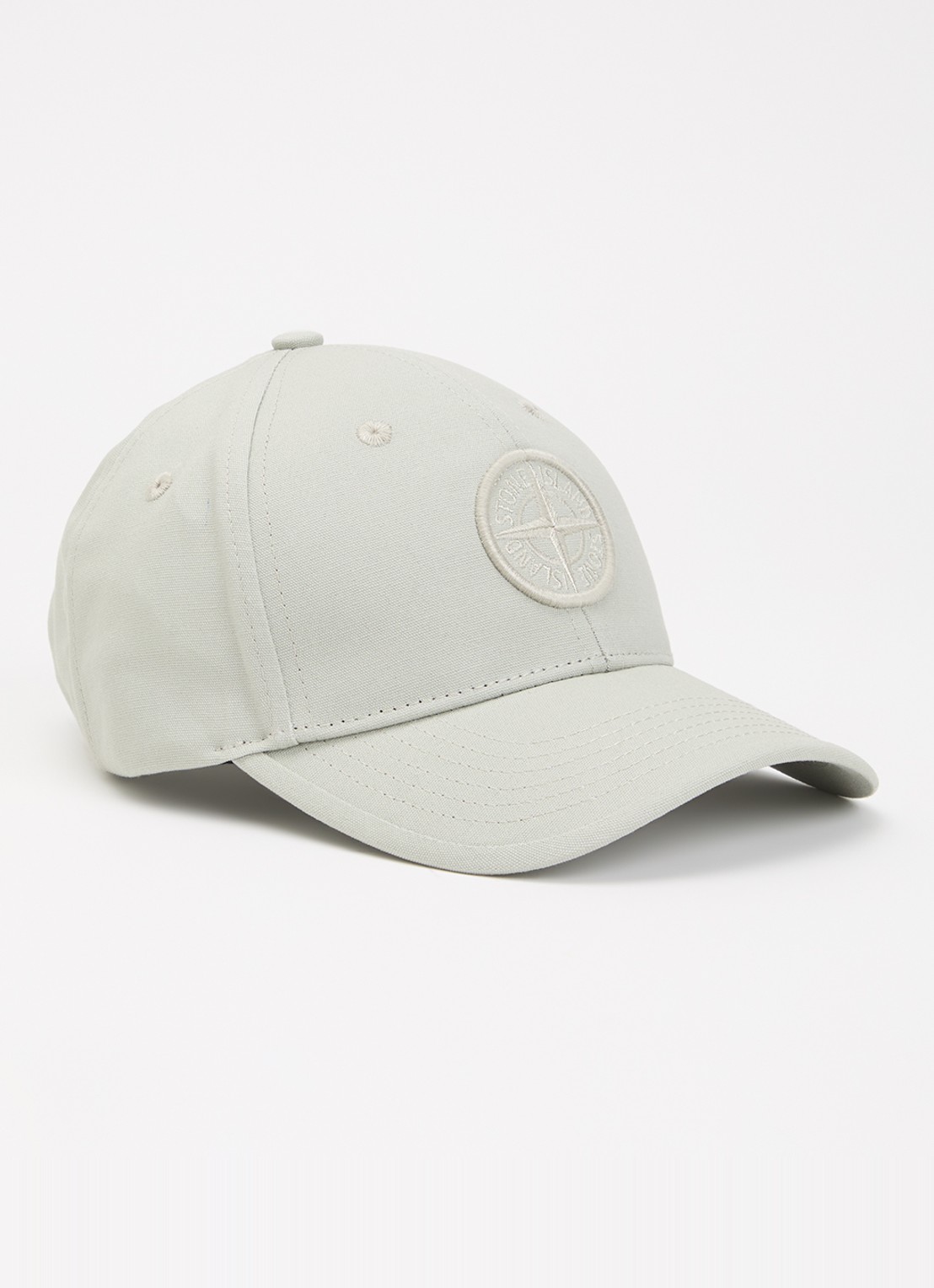 Stone Island S0248 pet met logoborduring - voorkant grijs