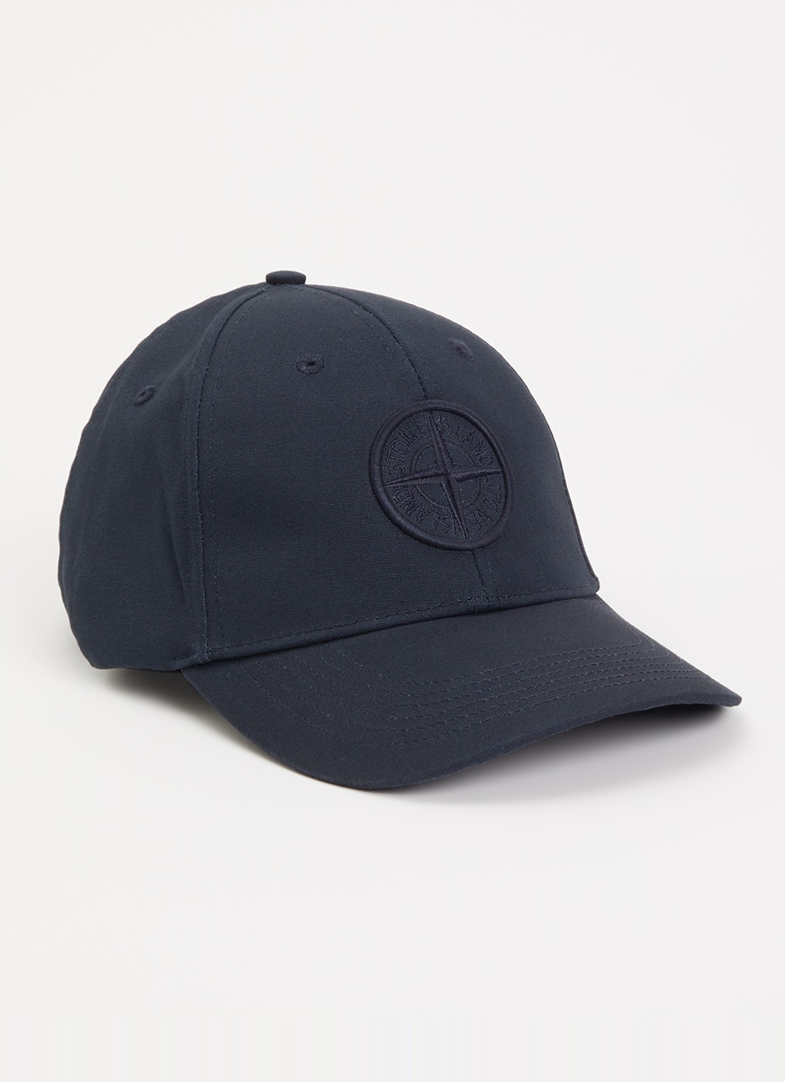 Stone Island S0248 pet met logoborduring - voorkant 2 donkerblauw