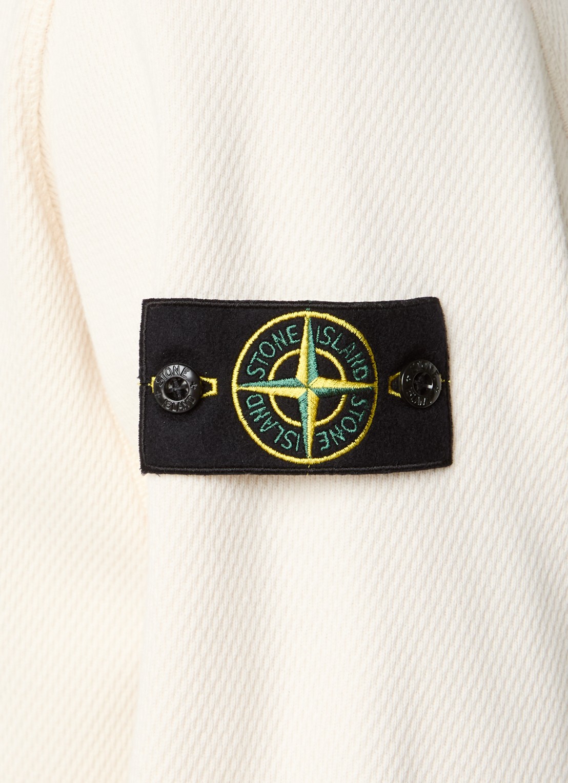 Stone Island S0297 sweater met logo - detail 5 creme