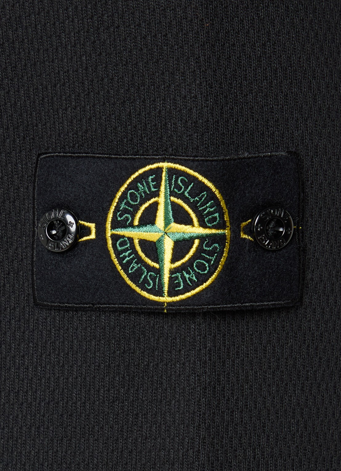 Stone Island S0297 sweater met logo - detail 5 zwart