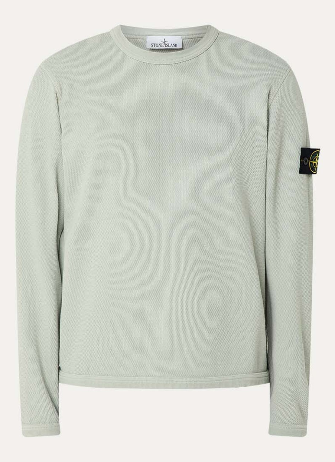 Stone Island S0297 sweater met logo - voorkant lichtgroen