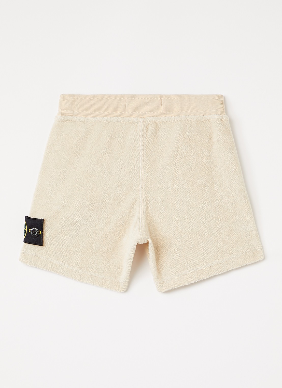 Stone Island S0308 korte broek van badstof met logo - voorkant 3 beige