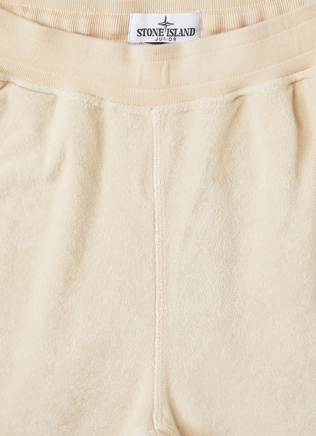 Stone Island S0308 straight fit korte broek van badstof - detail beige