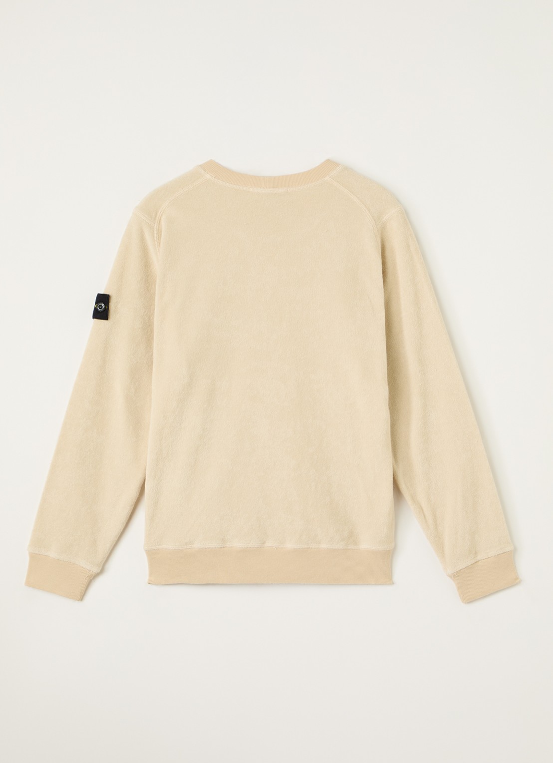 Stone Island S0308 sweater van badstof - voorkant 2 beige