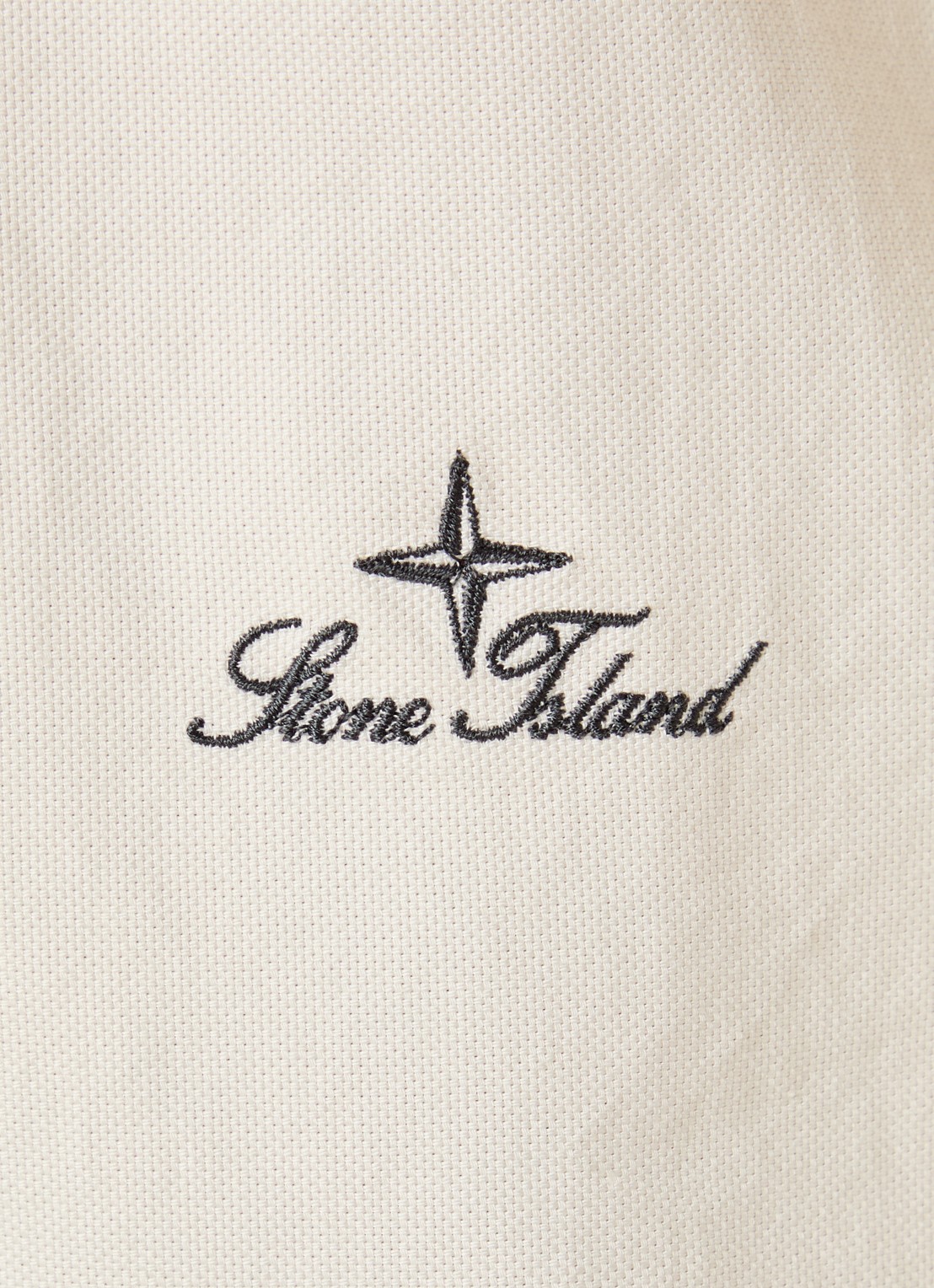 Stone Island S0315 regular fit overhemd met logo - detail 5 ivoor