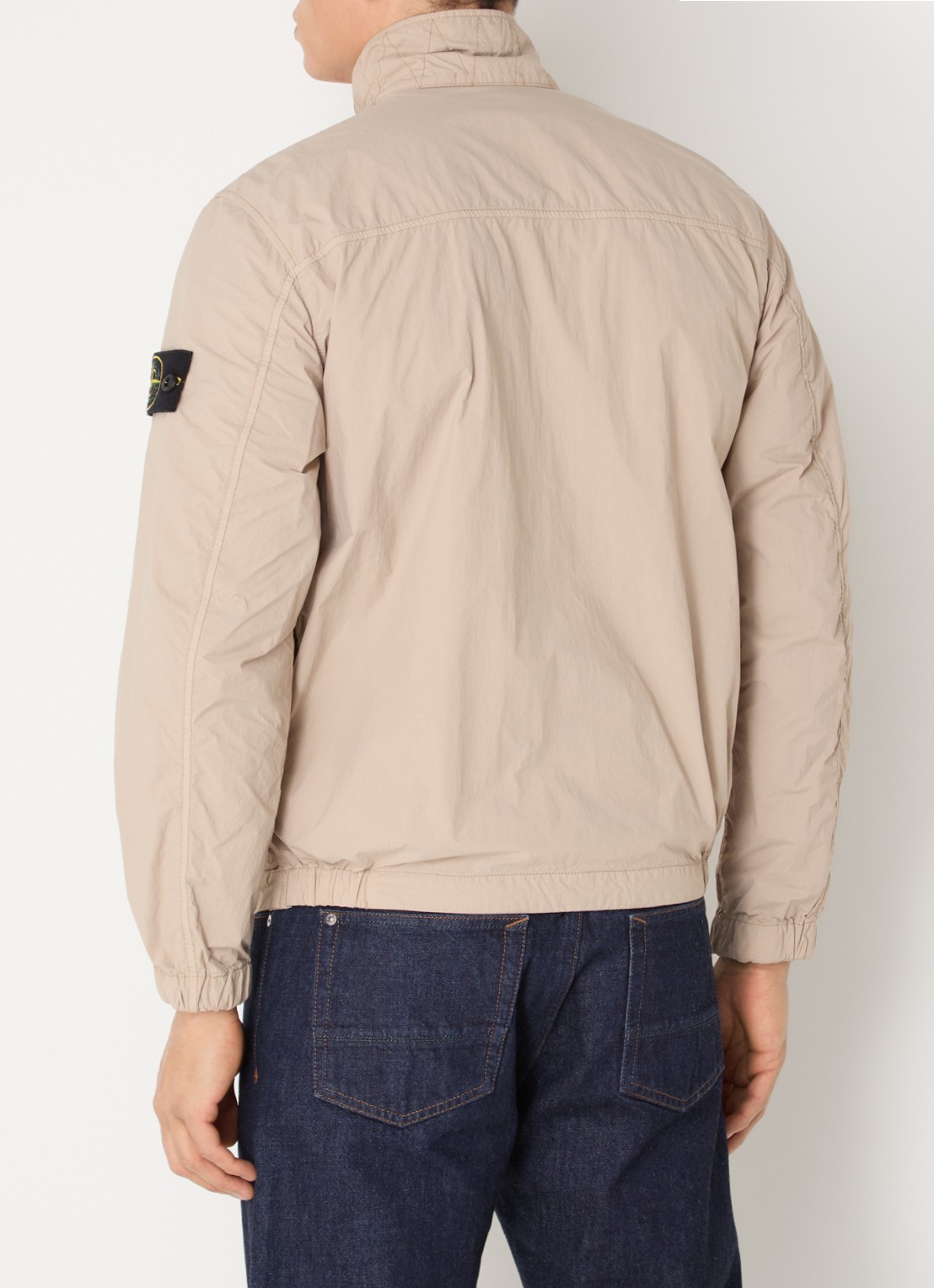 Stone Island S0345 Windjack met steekzakken - achterkant 3 beige