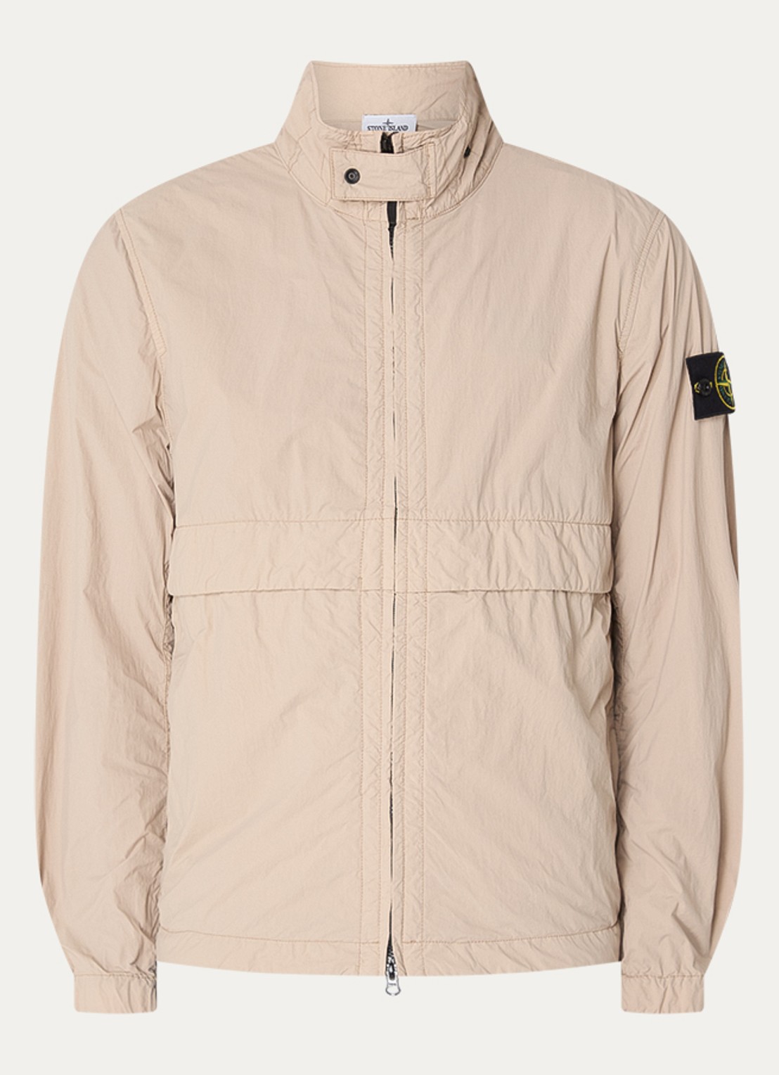 Stone Island S0345 Windjack met steekzakken - voorkant beige