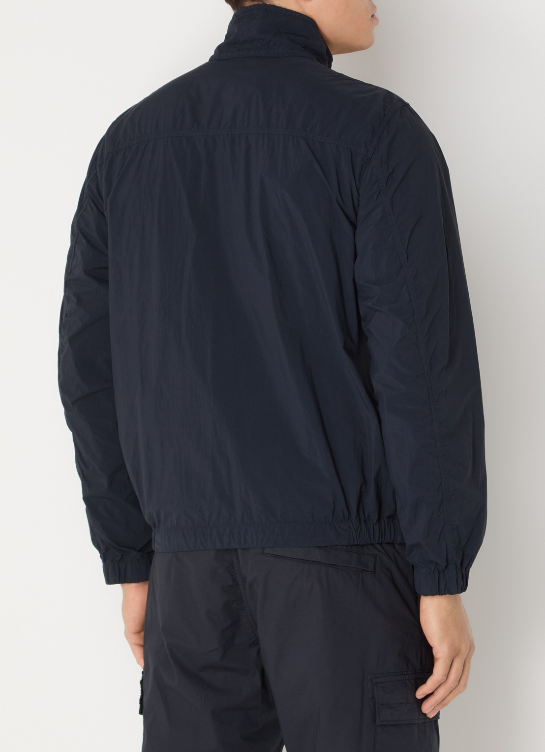 Stone Island S0345 Windjack met steekzakken - achterkant 4 donkerblauw
