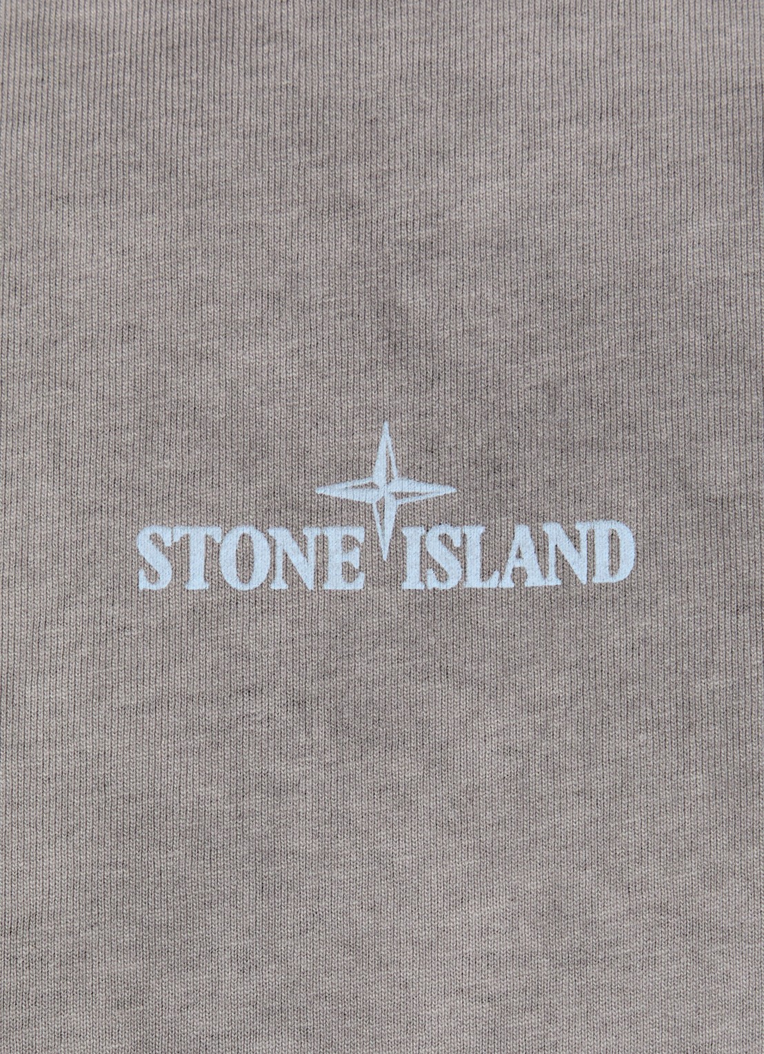 Stone Island S0366 T-shirt met logo- en backprint - detail 5 grijs