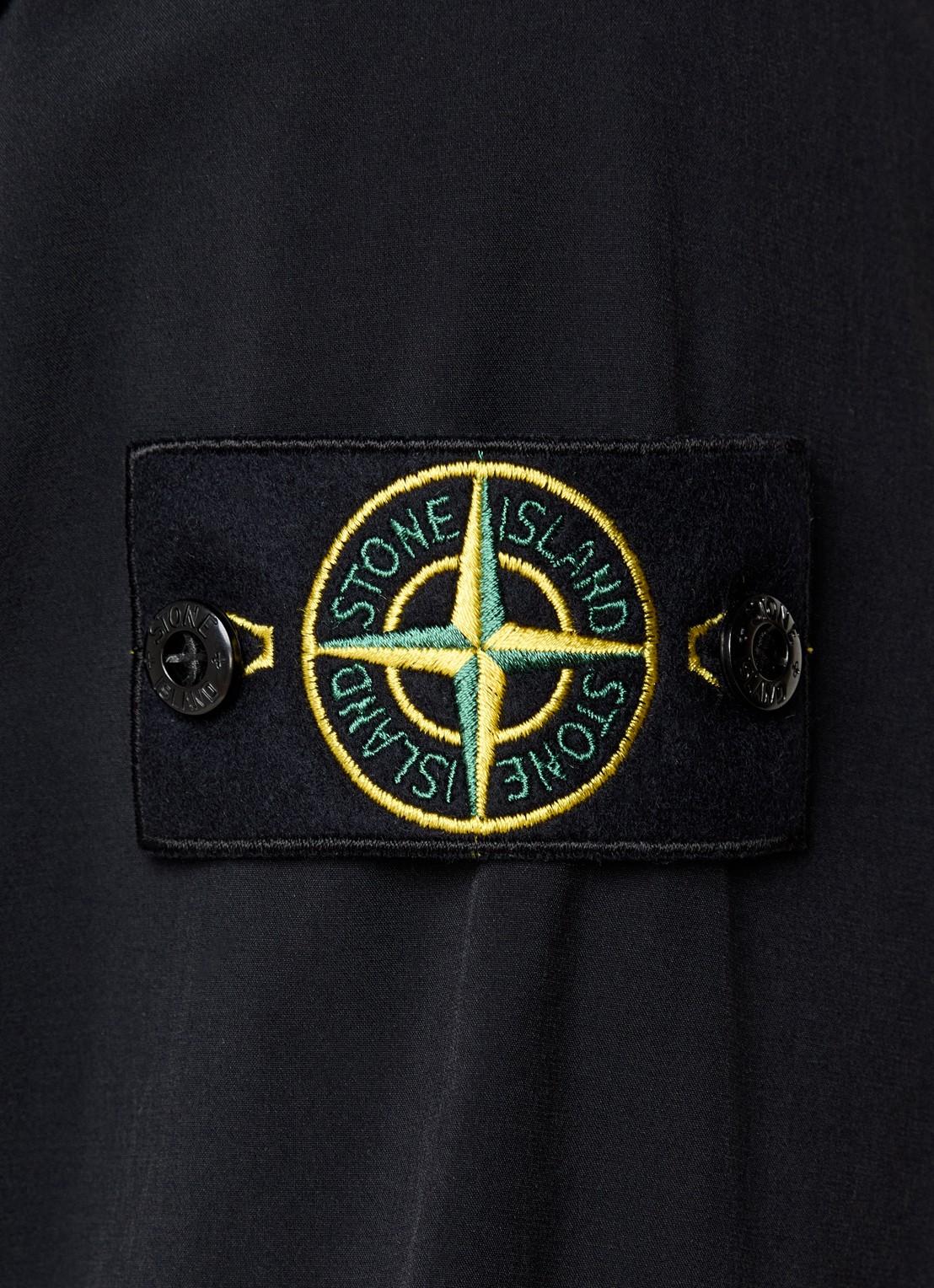 Stone Island S0375 jack met borstzak en logo - detail 3 zwart