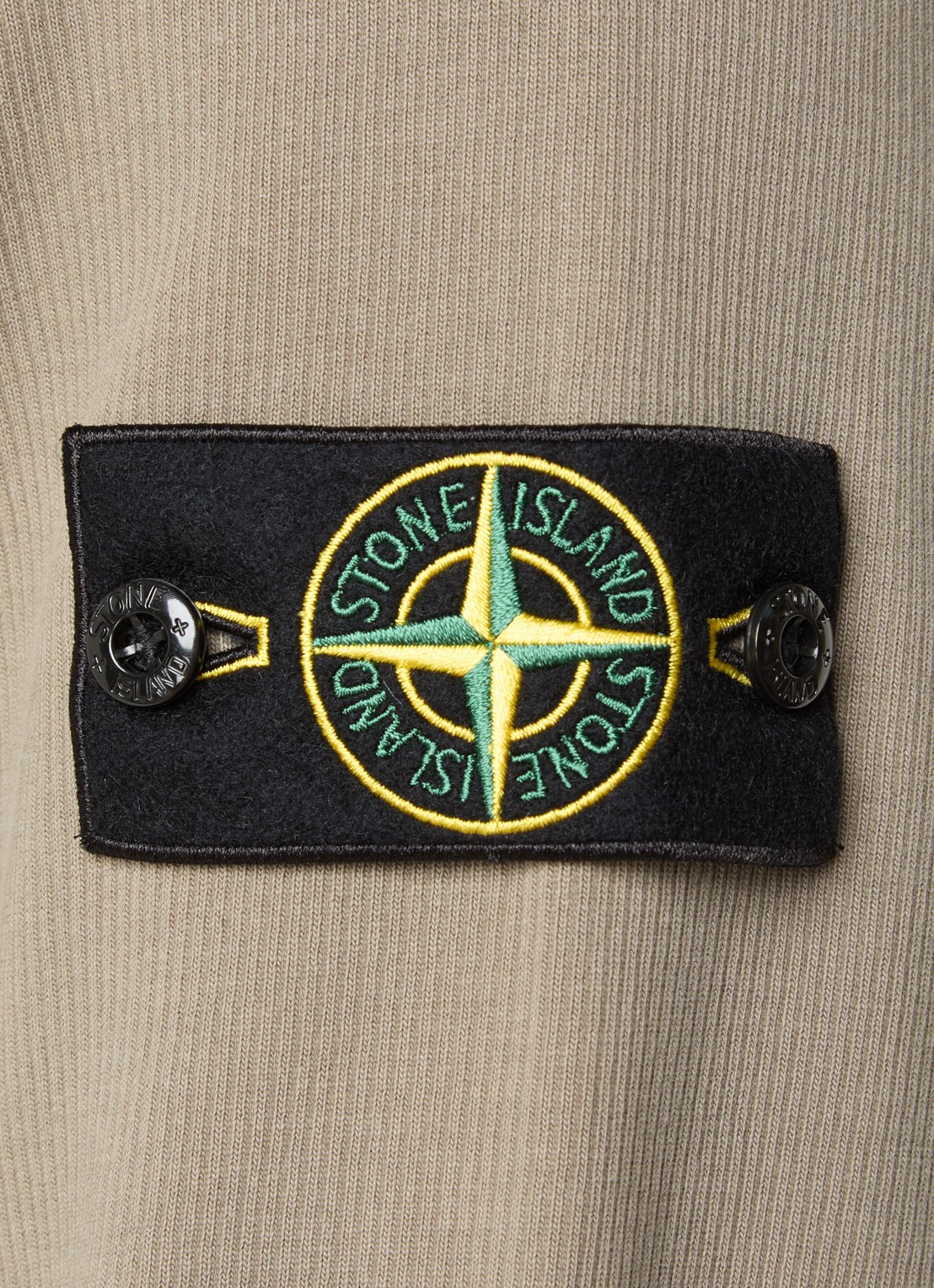 Stone Island S0472 sweater met logo - detail 2 legergroen