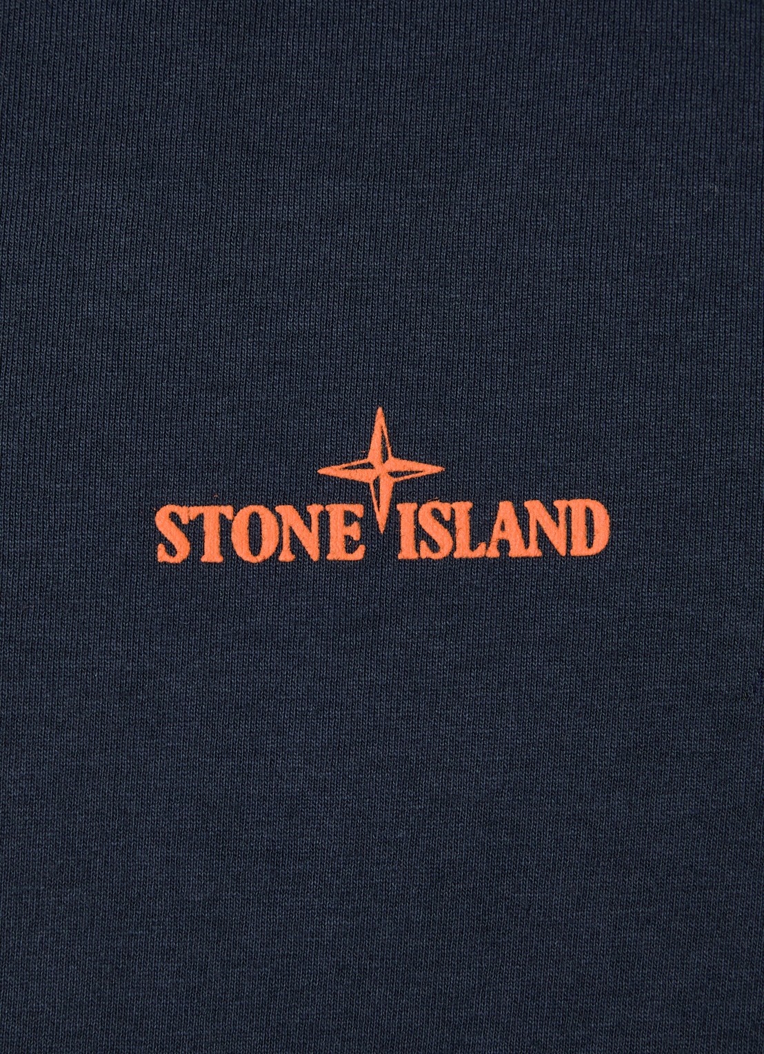 Stone Island S0534 T-shirt met logo- en backprint - detail 5 donkerblauw