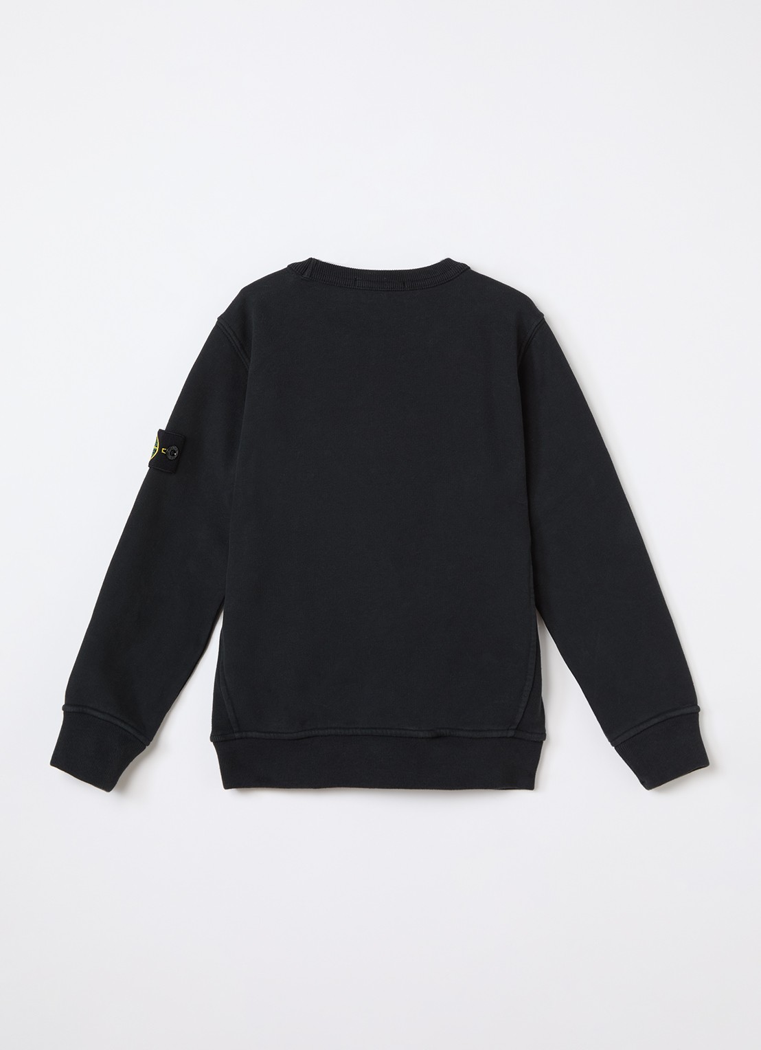 Stone Island S0A20 sweater met logo - voorkant 3 zwart
