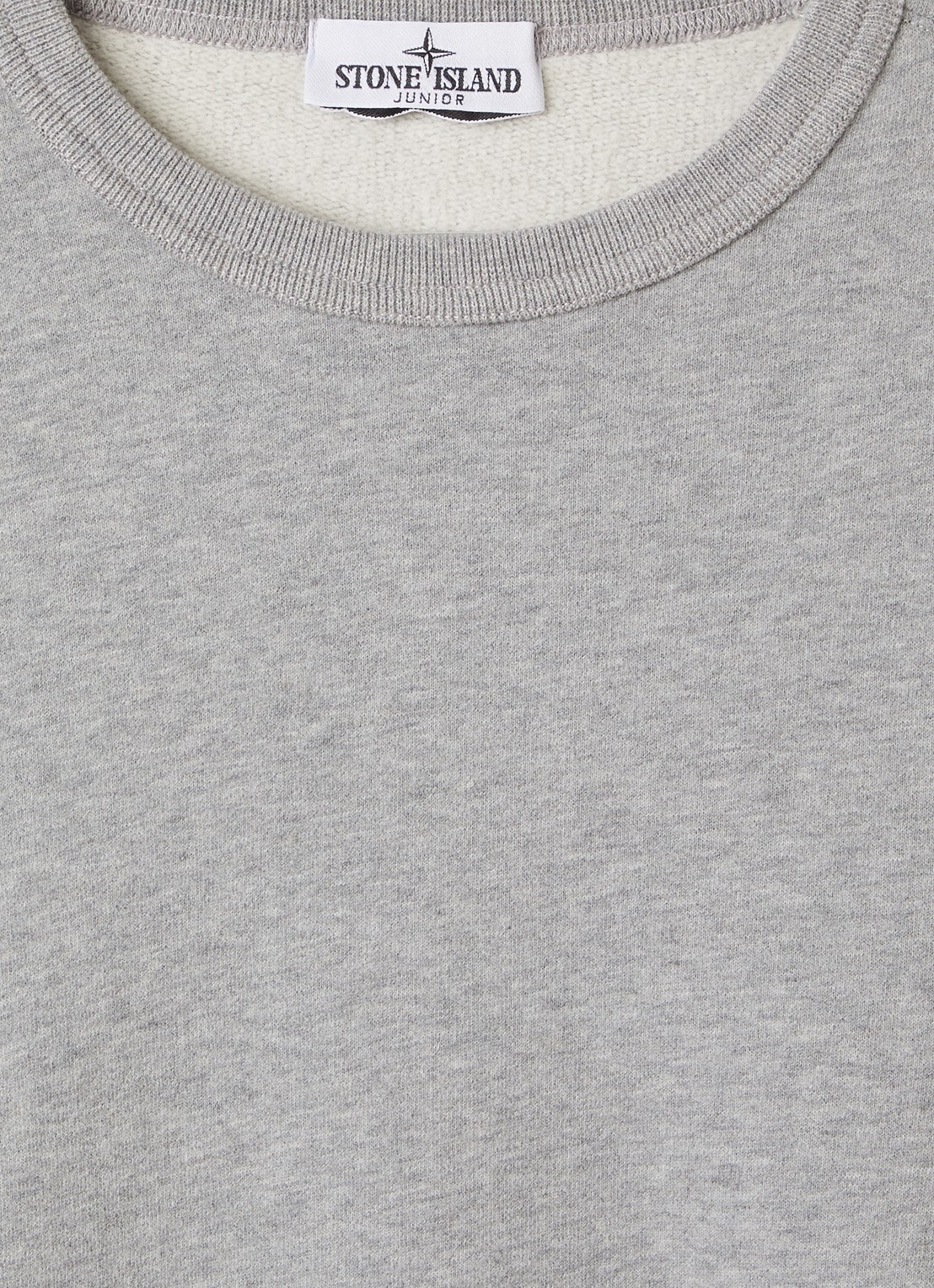 Stone Island S0A20 sweater met logo - detail grijsmele