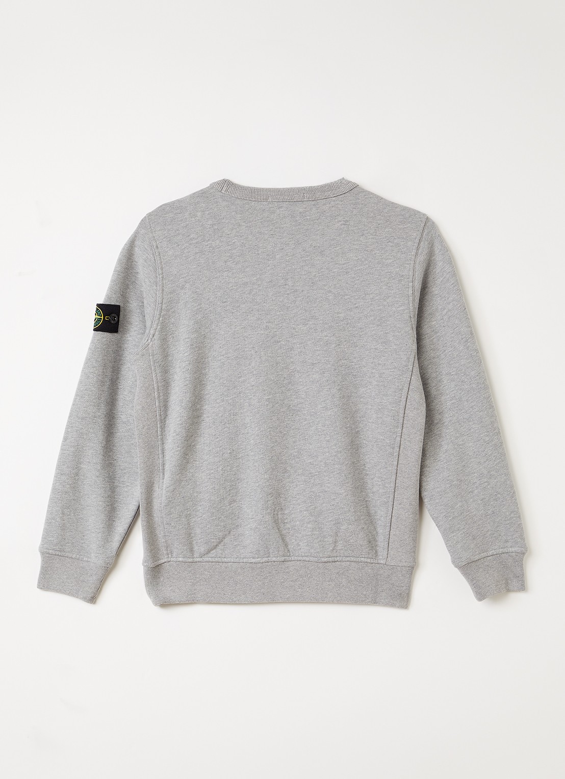 Stone Island S0A20 sweater met logo - voorkant 3 grijsmele