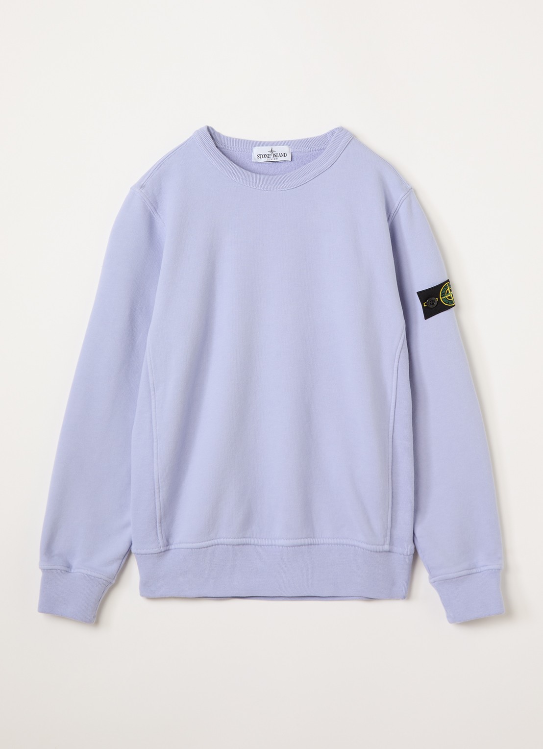 Stone Island S0A20 sweater met logo - voorkant lila