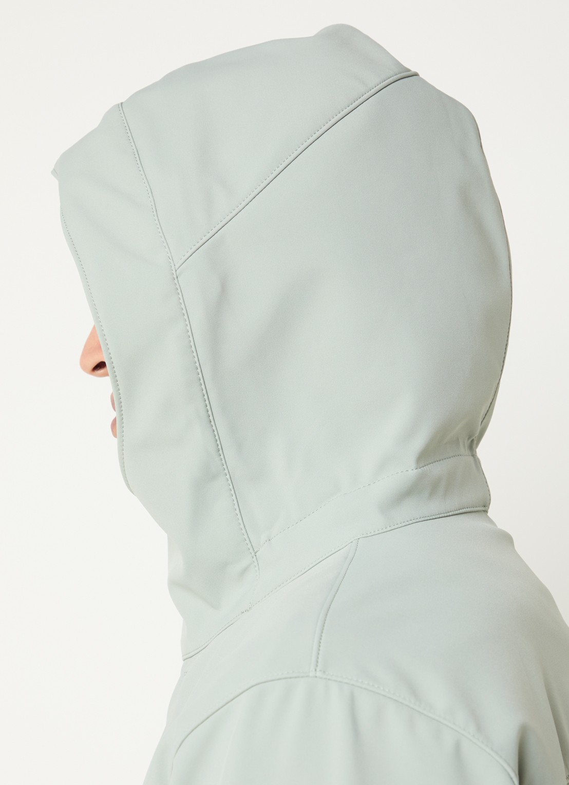 Stone Island S0A22 jack met capuchon en logo - detail 5 lindegroen