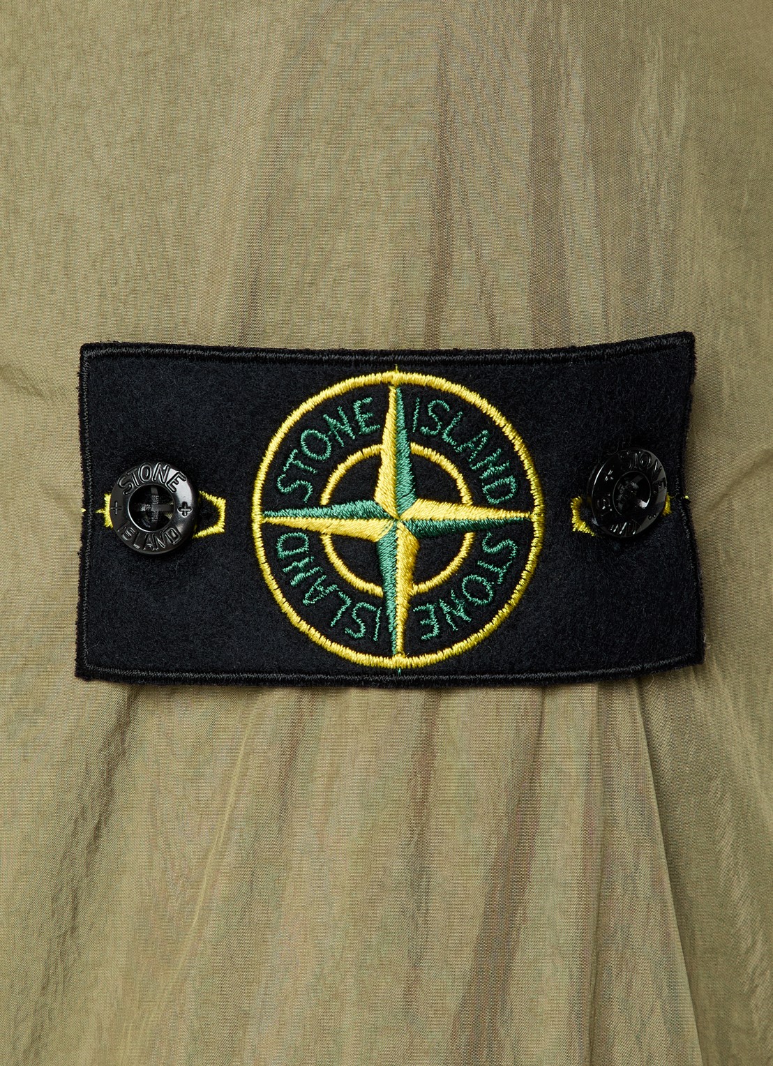 Stone Island S0A23 bomberjack met opstaande kraag - detail 3 mosgroen