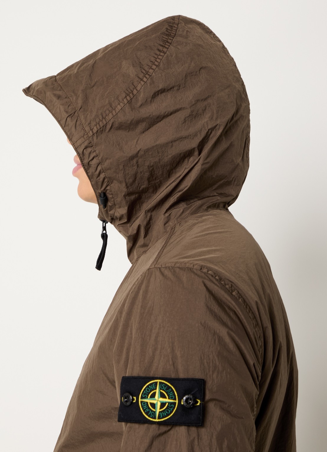 Stone Island S0A23 Jack met capuchon en logo - detail 5 beige