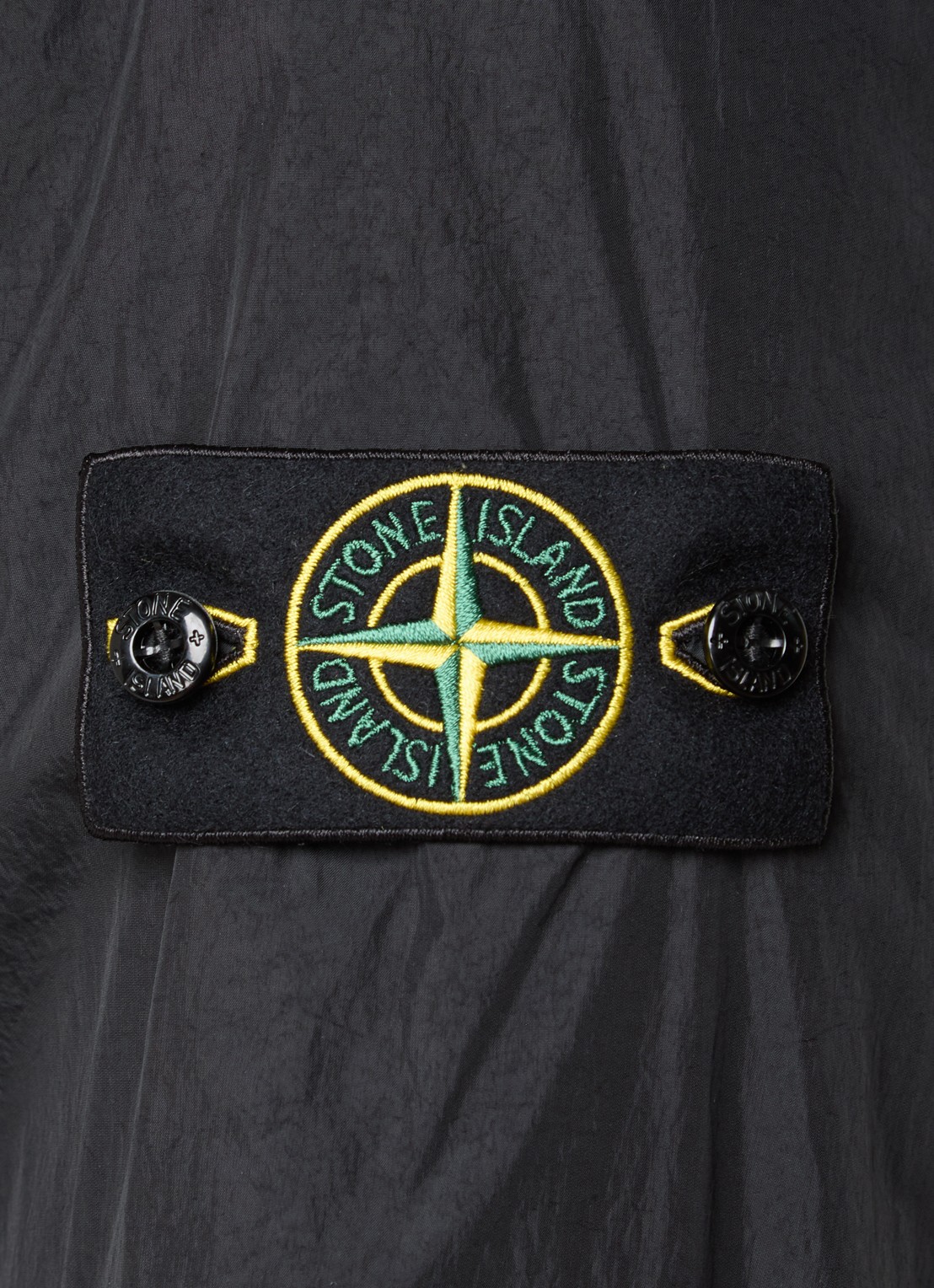 Stone Island S0A23 jack met logo en steekzakken - detail 5 zwart