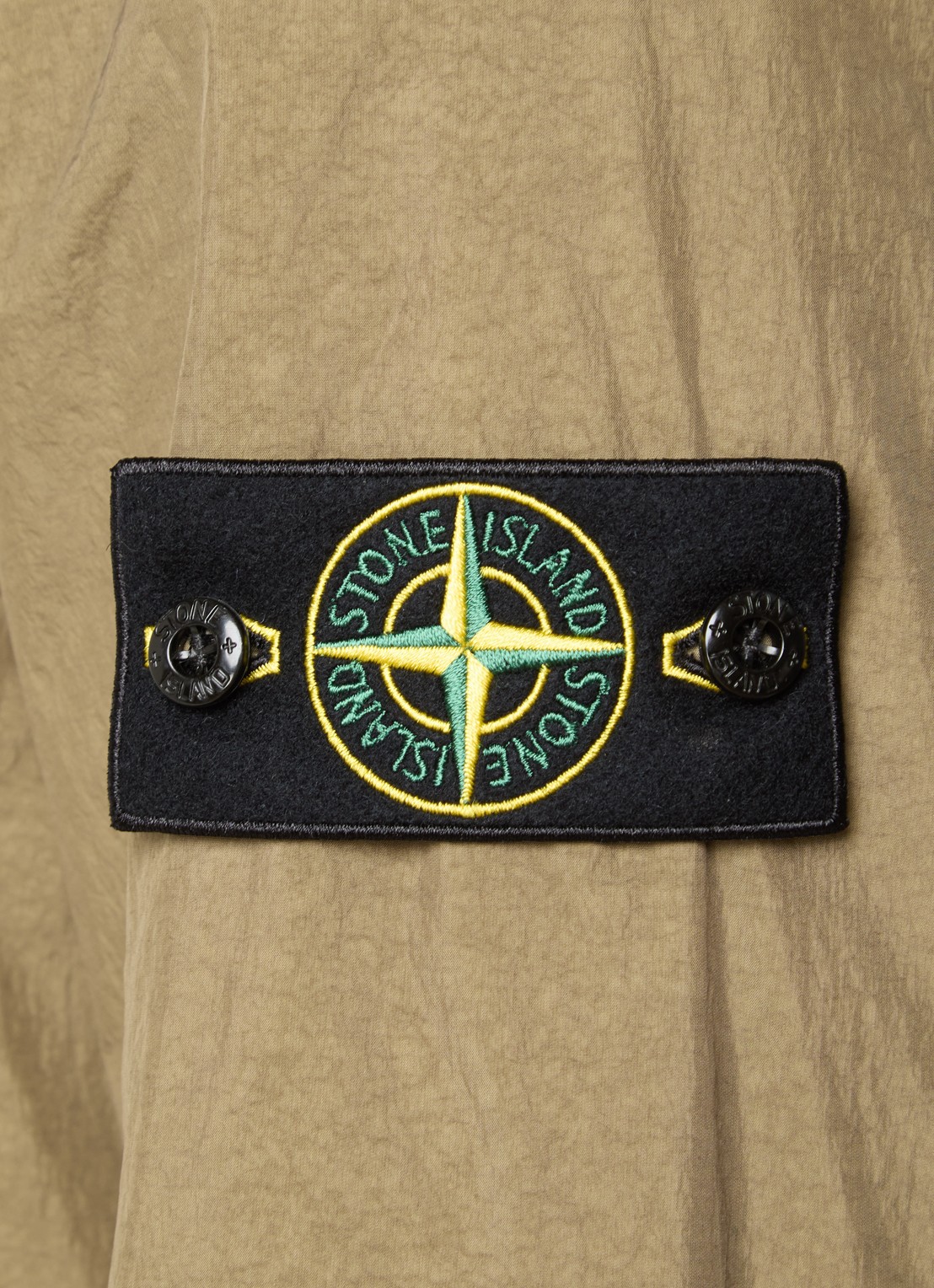 Stone Island S0A23 jack met logo en steekzakken - detail 5 legergroen
