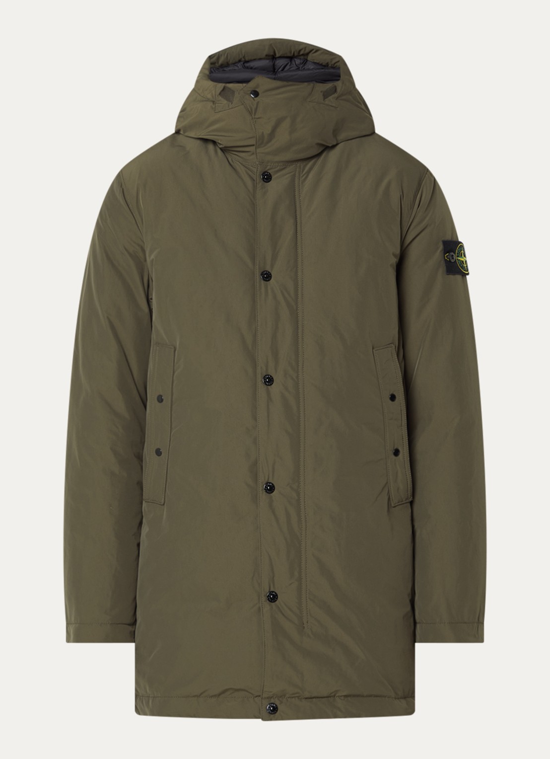 Stone Island S0A26 gewatteerd jack met capuchon - voorkant 5 bronsgroen