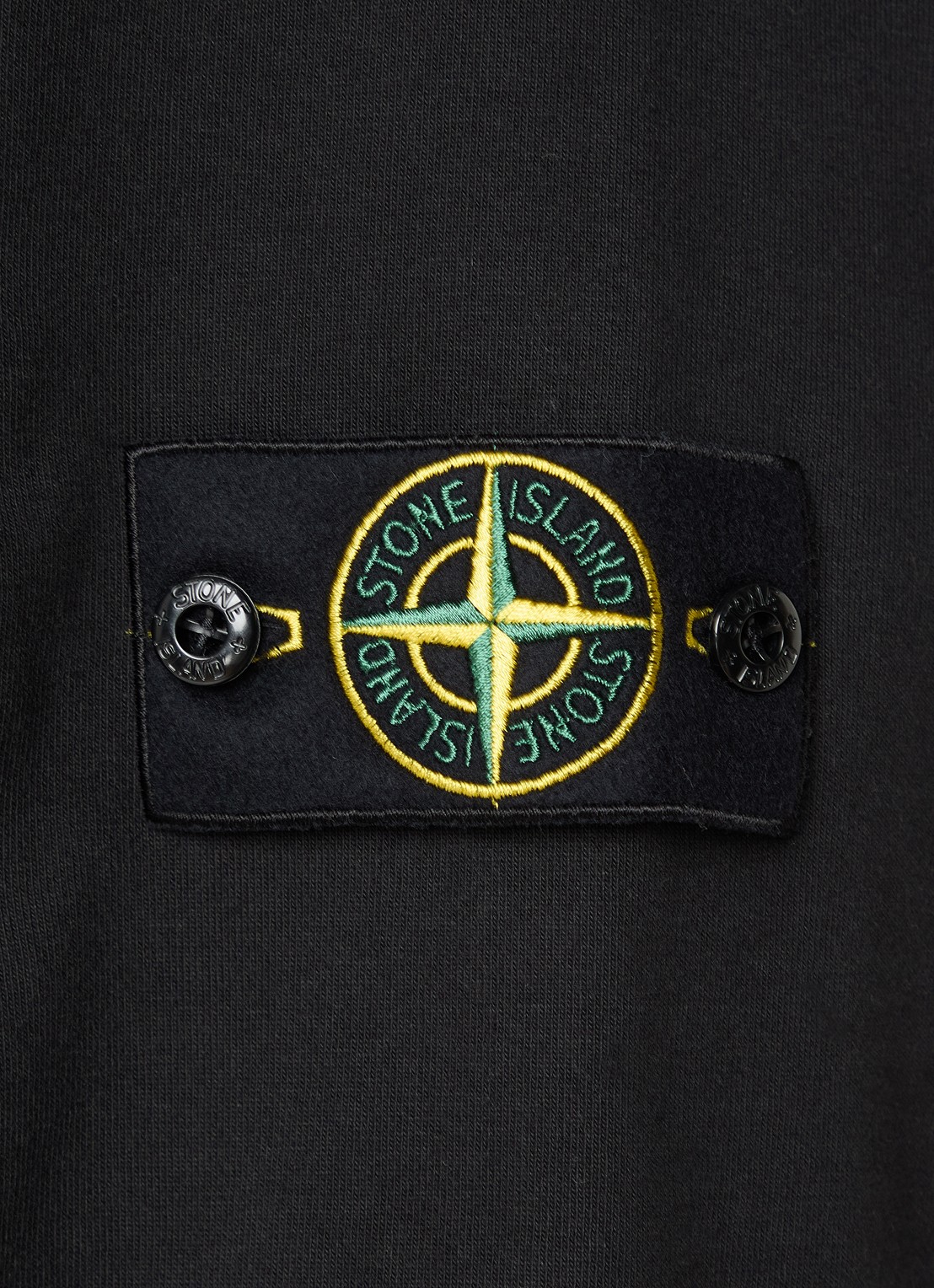 Stone Island S0B50 Longsleeve met logo - detail 5 zwart
