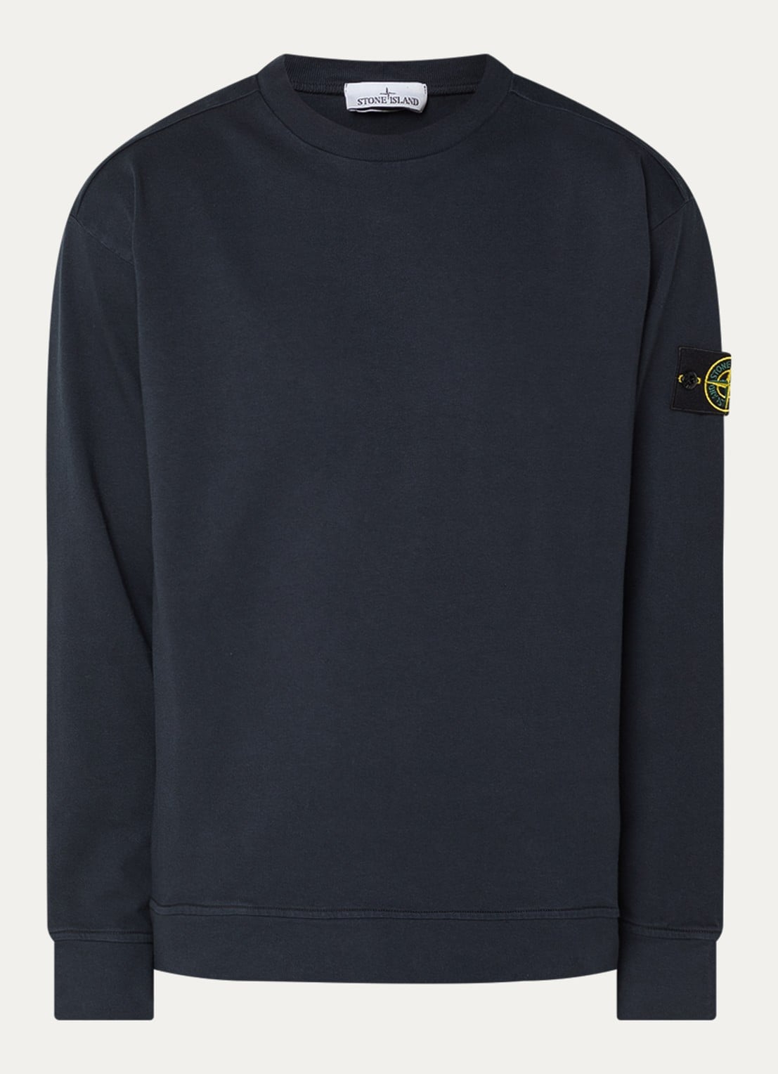 Stone Island S0B50 Longsleeve met logo - voorkant donkerblauw