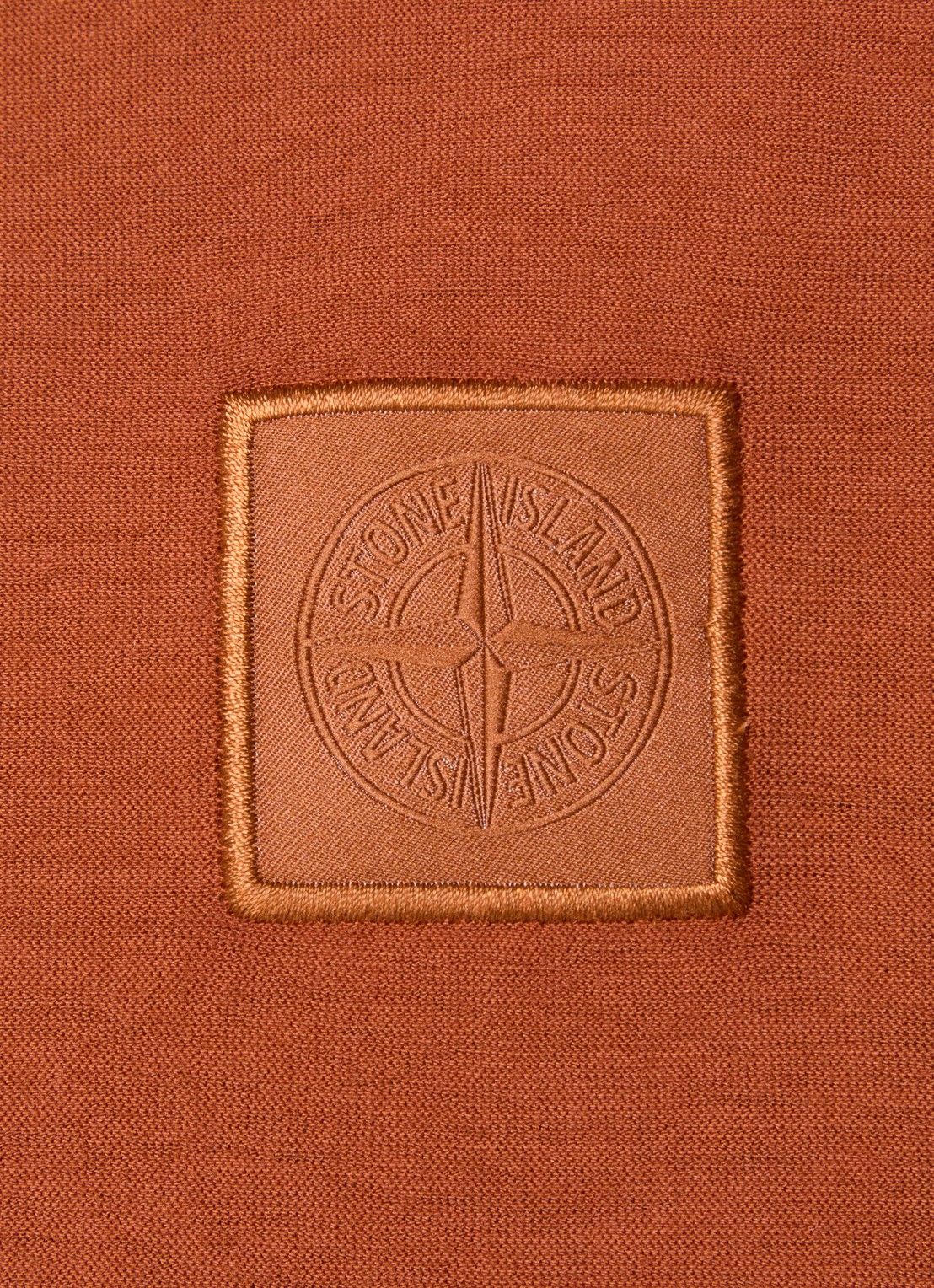 Stone Island S0F11 T-shirt met logo - detail 2 roodbruin