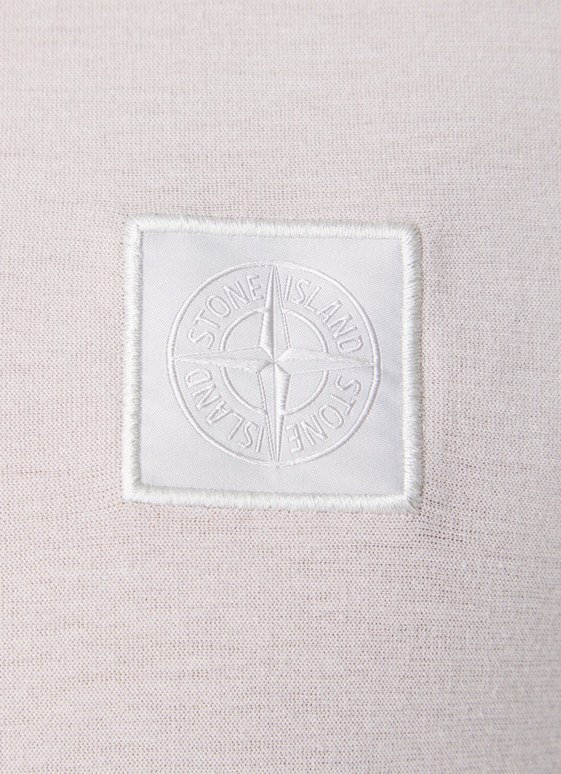 Stone Island S0F11 T-shirt met logoborduring - detail 4 grijs