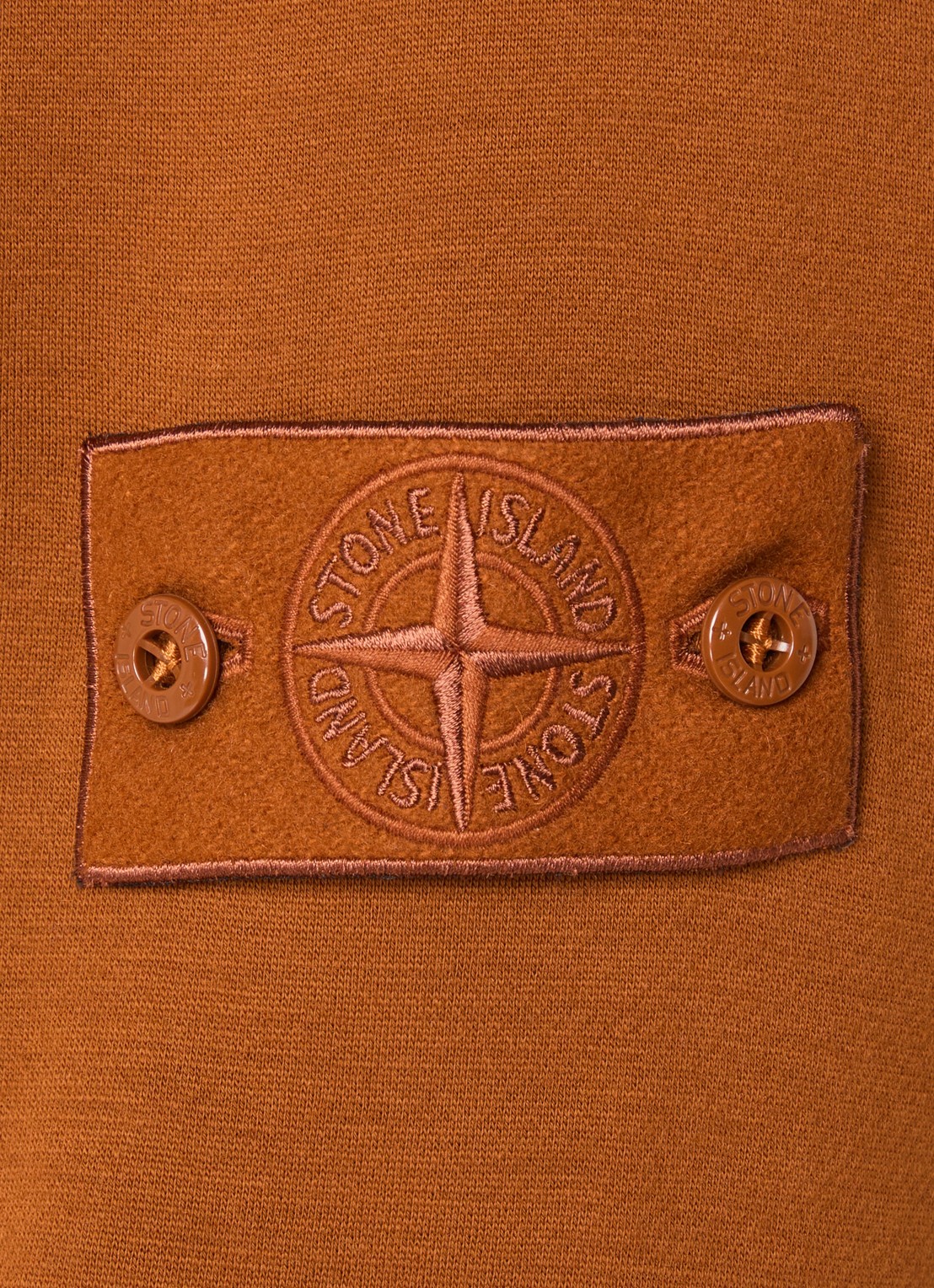 Stone Island S0F15 sweater met logo - detail 5 roodbruin