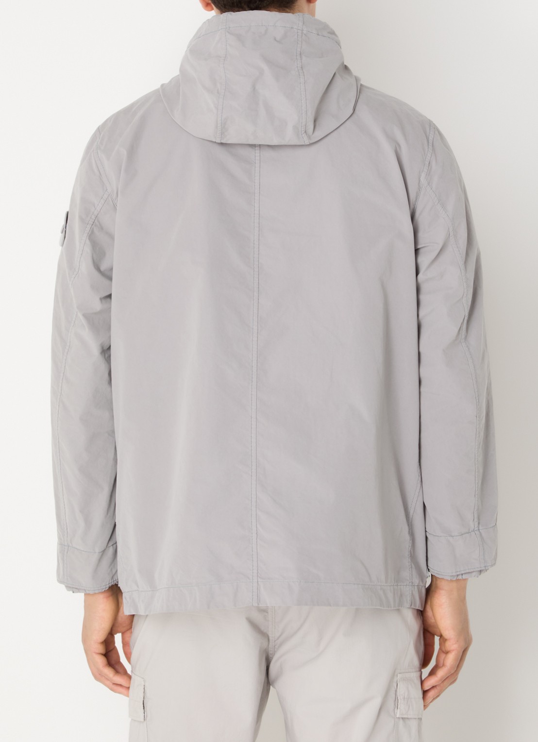 Stone Island S0F33 Jack met capuchon en logo - achterkant 6 grijs