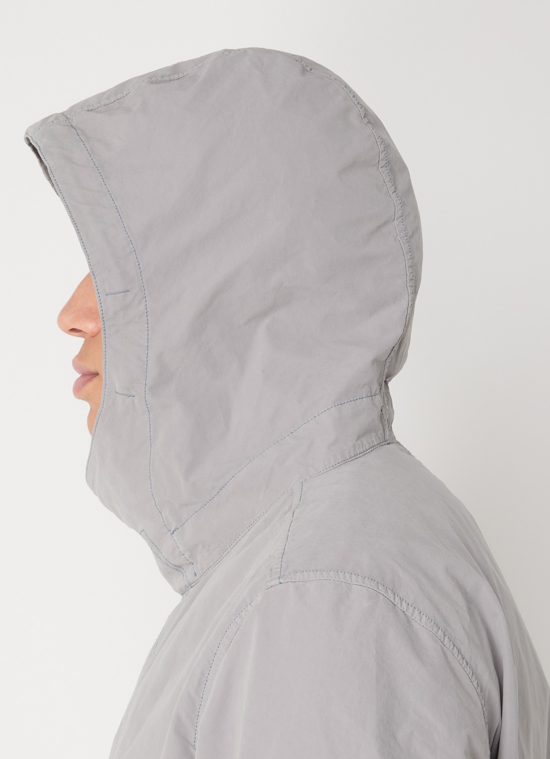 Stone Island S0F33 Jack met capuchon en logo - detail 5 grijs