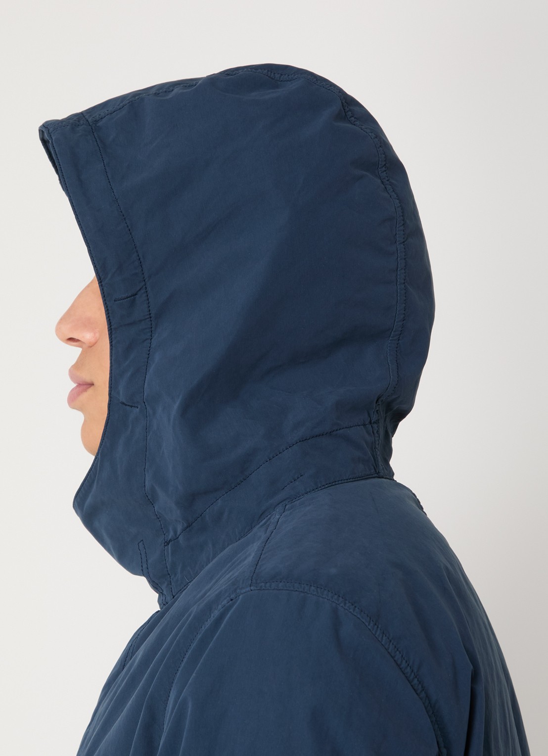 Stone Island S0F33 Jack met capuchon en logo - detail 5 indigo