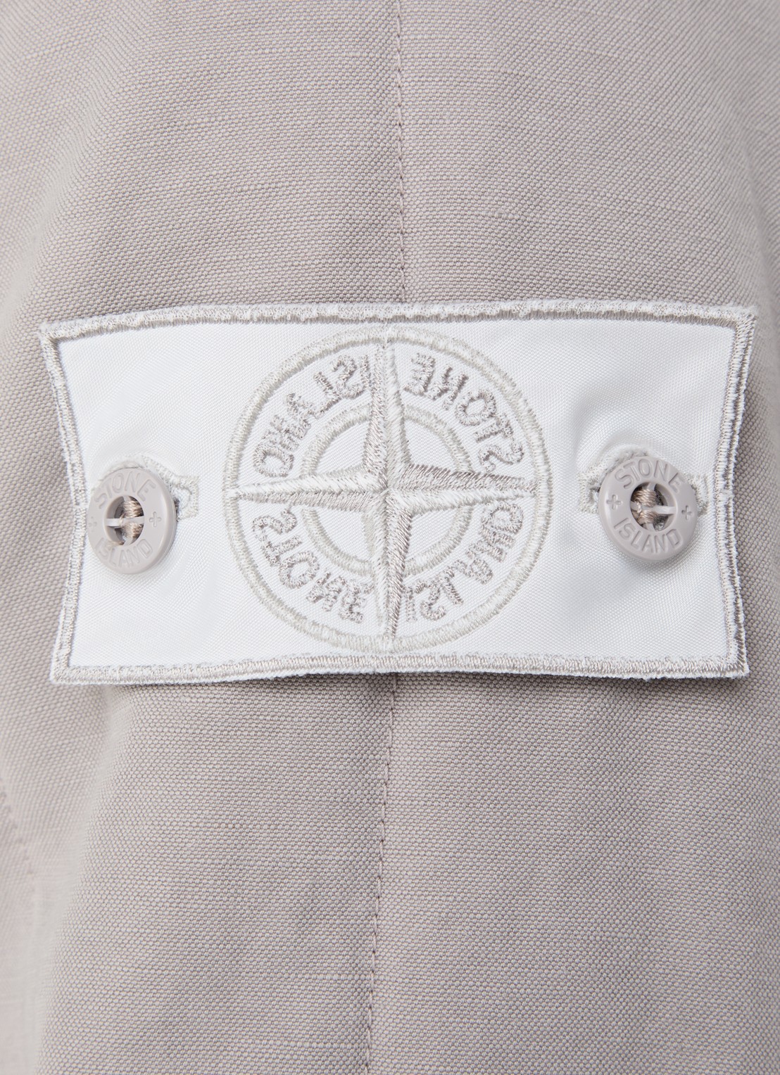 Stone Island S0F34 jack met quilt patroon en logo - detail 3 grijs
