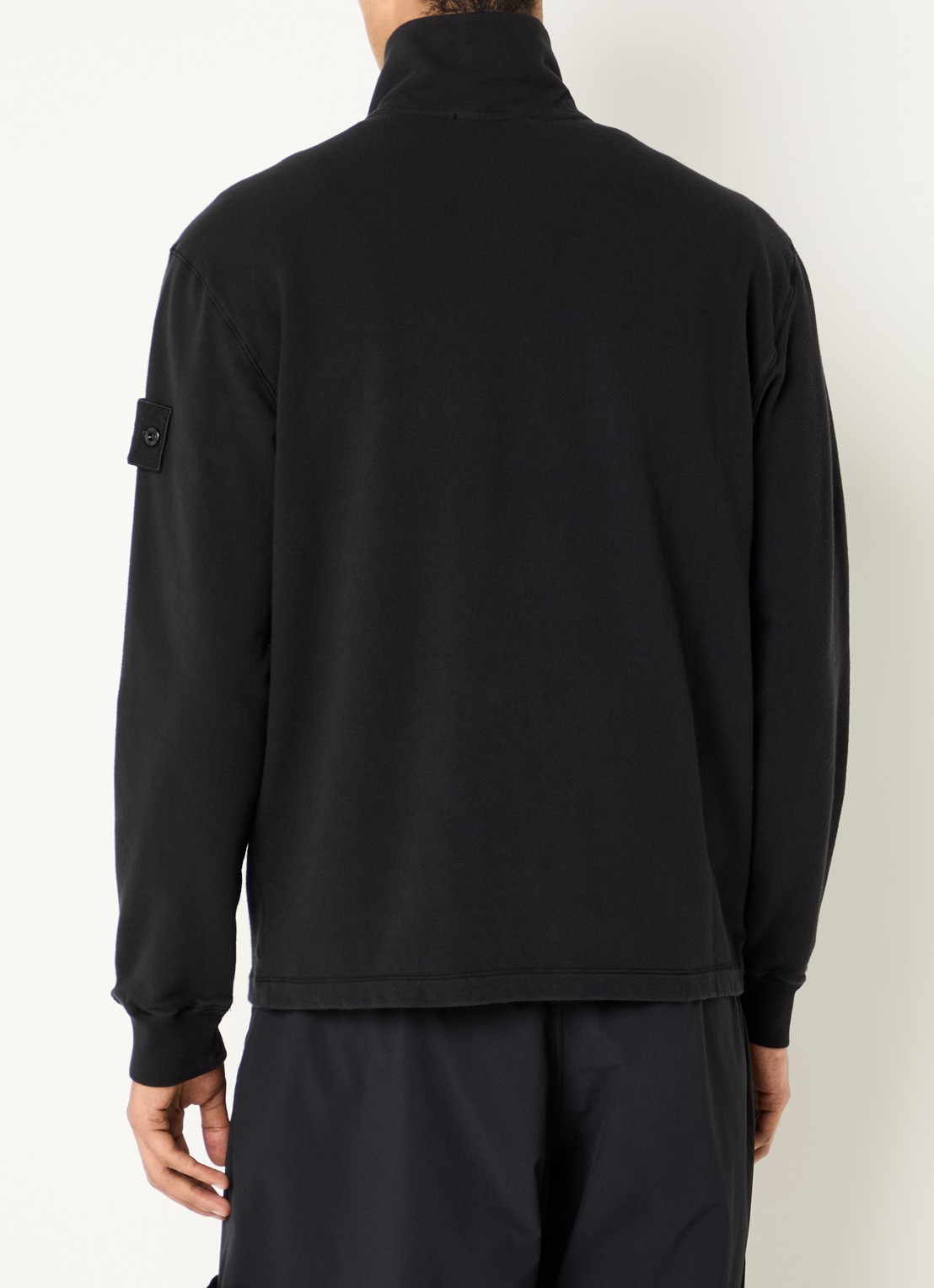Stone Island S0F53 sweatvest met logo - achterkant 3 zwart