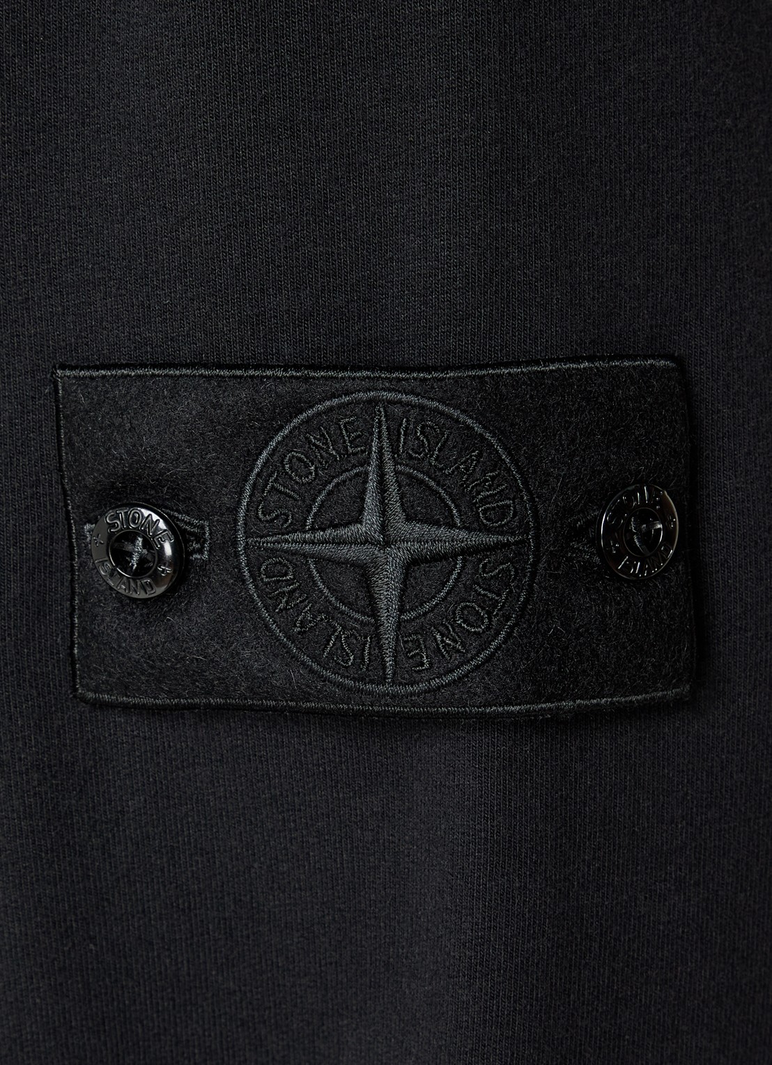 Stone Island S0F53 sweatvest met logo - detail 2 zwart