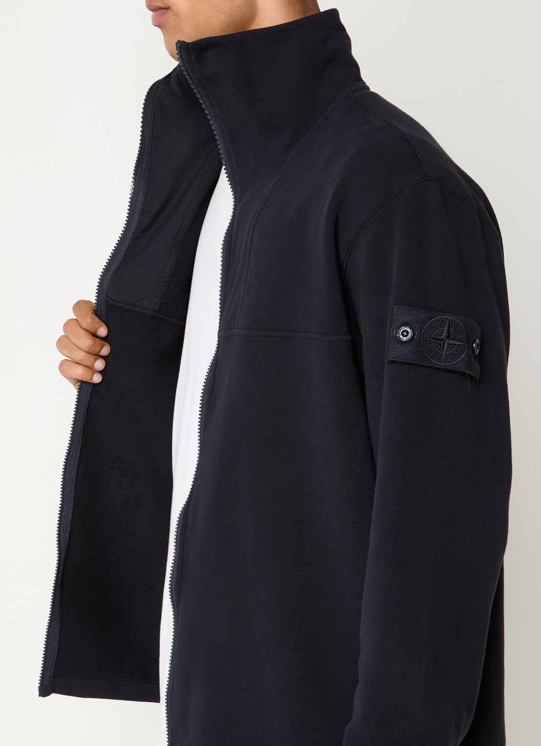 Stone Island S0F53 vest met logo - detail 2 donkerblauw