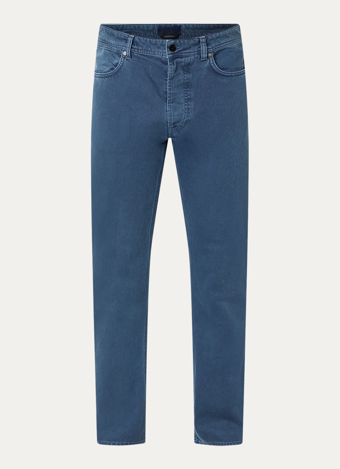 Stone Island S0J18 Tapered fit jeans met donkere wassing - voorkant 5 indigo