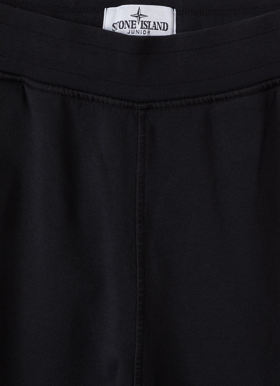 Stone Island Straight fit joggingbroek met logoborduring - detail zwart