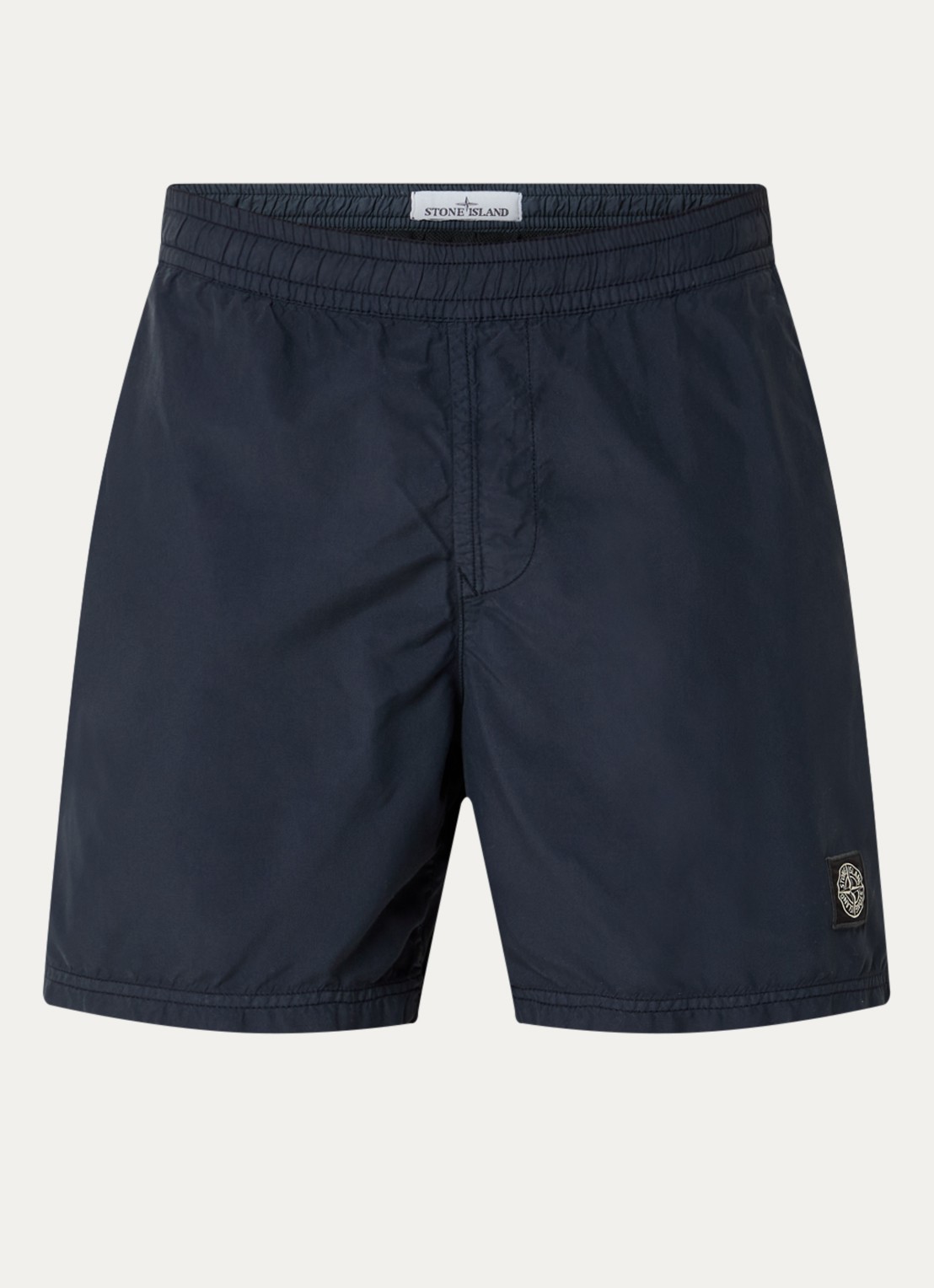 Stone Island Zwemshorts met logo en steekzakken - voorkant donkerblauw