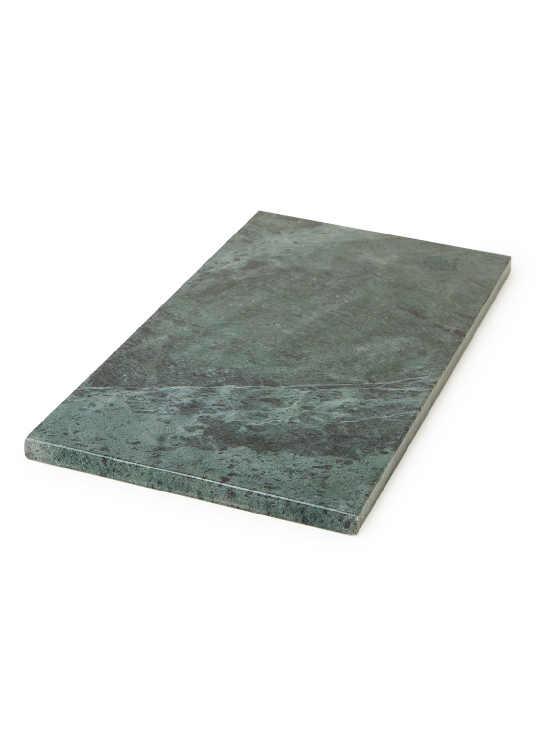 Stoned Bruce M snij-/serveerplank van marmer 20 x 40 cm - voorkant 2 groen